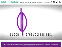 Tablet Screenshot of dutchproductions.com